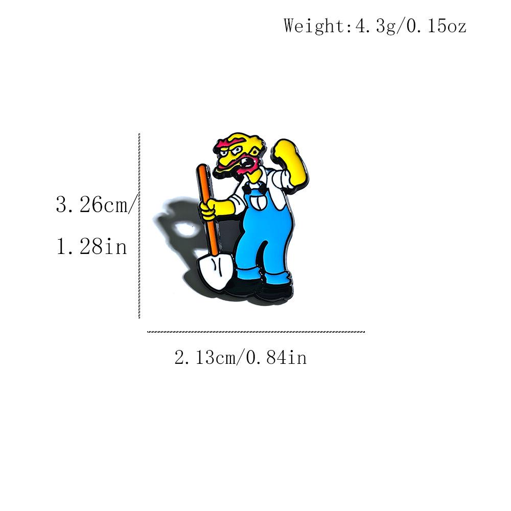 Classic The Simpsons Brooch: Maggie & Homer Cartoon Badge