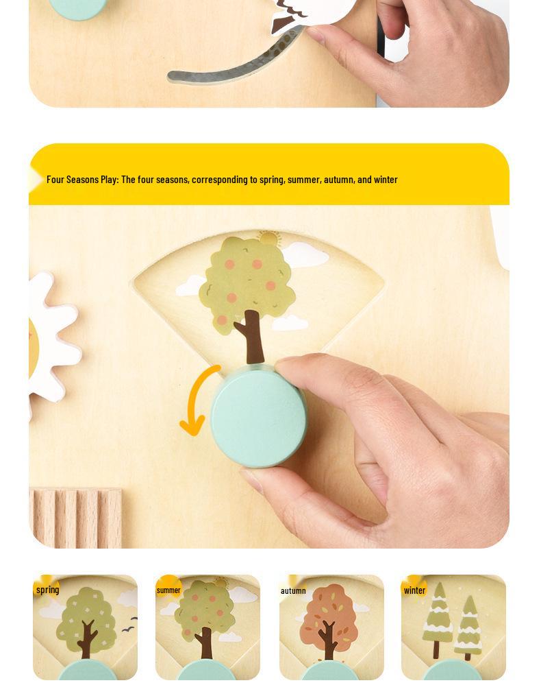 Multifunctional Wooden Baby Walker and Educational Toddler Push Toy Gift