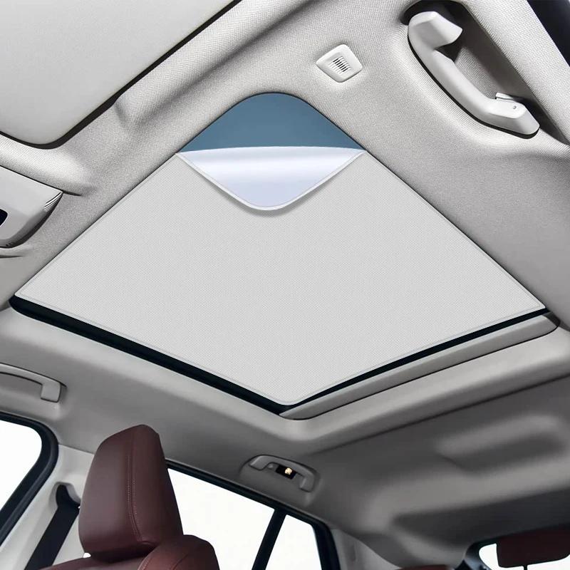 For 2024-Present BMW X2 IX2 Car Suede Sunshade XC42 Electrostatic Adsorption Sunroof Anti-UV Heat Insulation Skylight Accessory