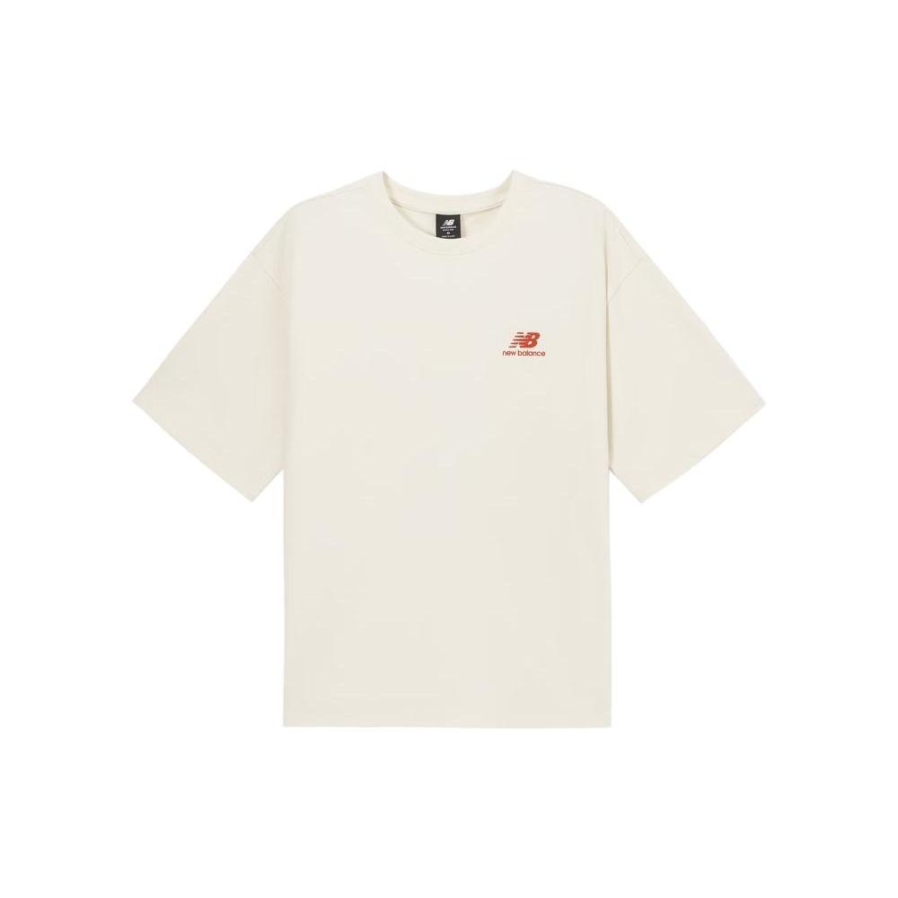 New Balance Cartoon Logo T-shirt Asia Sizing  White  Men s AMT32363-CIC XXL