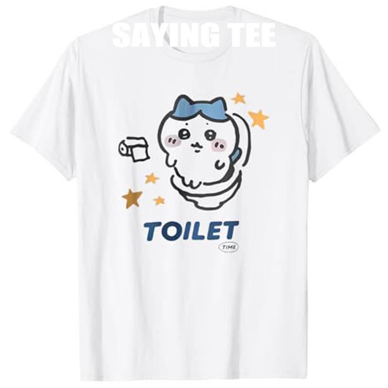 

Funny Toilet Meme Cat Tees TShirt Y2k Streetwear Clothes Humor Cartoon Comics Graphic Outfit Short Sleeve Blouses Novelty Gift S