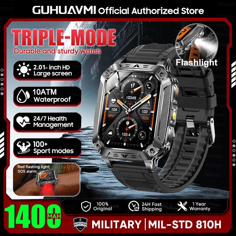 New 1400mAh Super Battery Durable Adult Smart Watch 2.01 inch GPS Trajectory 10ATM Waterproof BT Call Sports Smartwatch Men