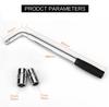 Telescoping Lug Wrench Set - 17/19/21/23mm Sockets, Vehicle Wheel Lug Spanner, Heavy Duty Car Repair Replacement Tool