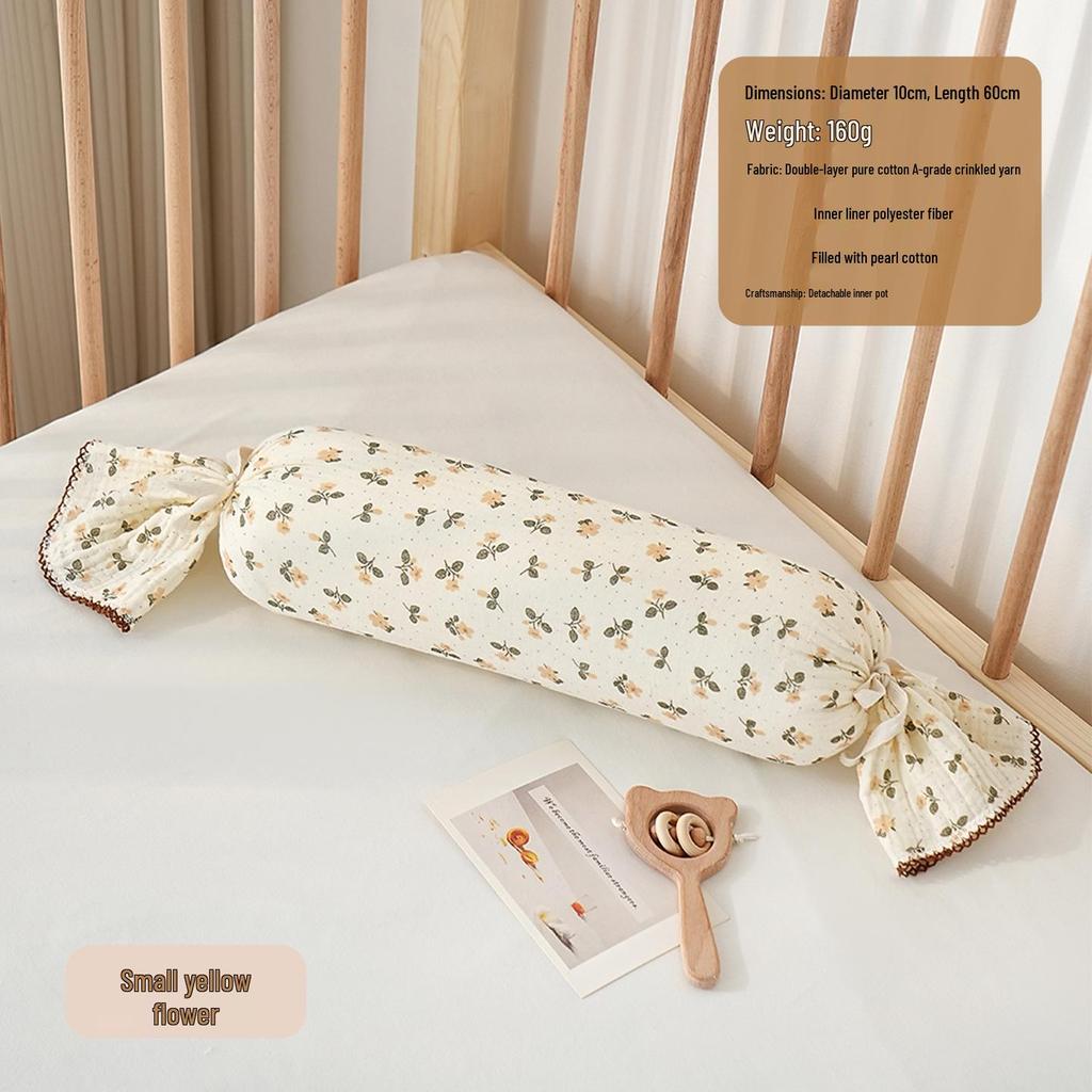 Almohada de Soporte Lateral para Dormir para Niños - Almohada Cilíndrica de Algodón Puro para Abrazar
