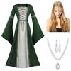 Multi-Color Medieval Costume Dress for Women - Perfect for Parties and Performances