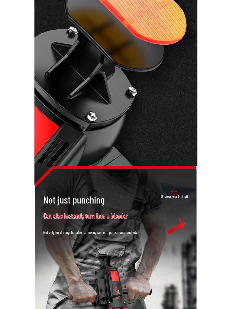 DELIXI Handheld High-Power Core Drill for Air Conditioner and Range Hood Wall Openings, Lightweight Modified Drill.