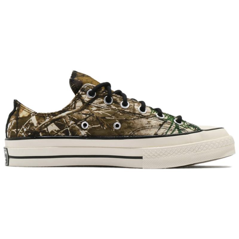 Converse 1970s Chuck Taylor All Star Round-toe Lace-up Low-Top Canvas Shoes Unisex Camouflage