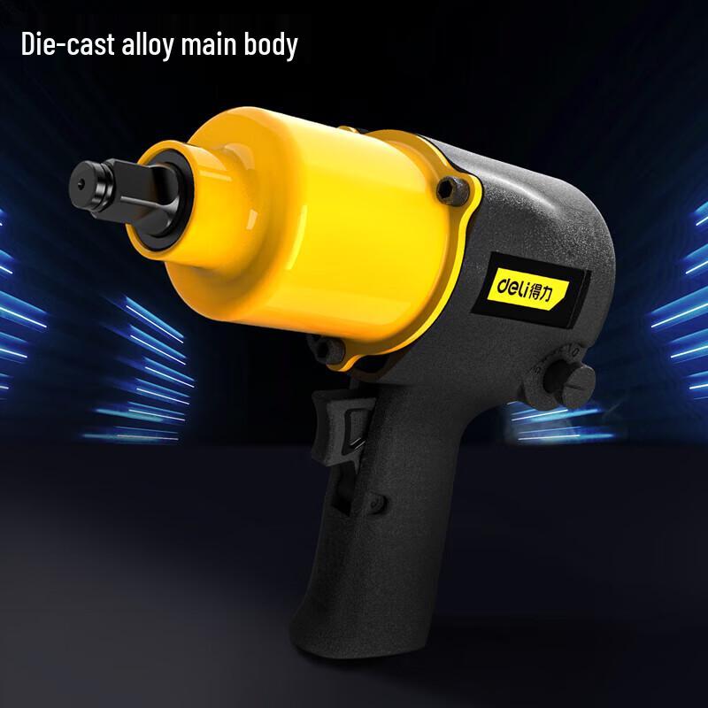Deli 1/2 Inch Heavy-Duty Pneumatic Impact Wrench