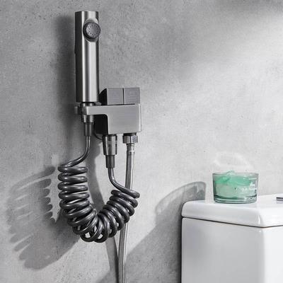 Toilet Bidet Faucet Copper Handheld Toilet Sprayer Set High Pressure Spray Gun Hygienic Shower Bathroom Cleaning Accessories
