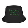 I Hate Being BiPolar Its Awesome Bucket Hat Outdoor Fisherman Caps Travel Hiking Sun Hats For Unisex Casual Design Cap