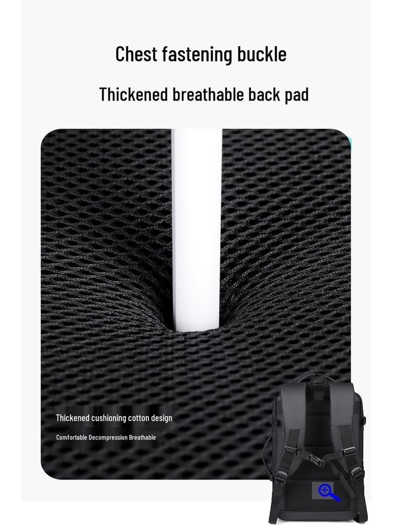 Customizable Expandable Laptop Backpack with Logo - Large Capacity & Wet/Dry Separation