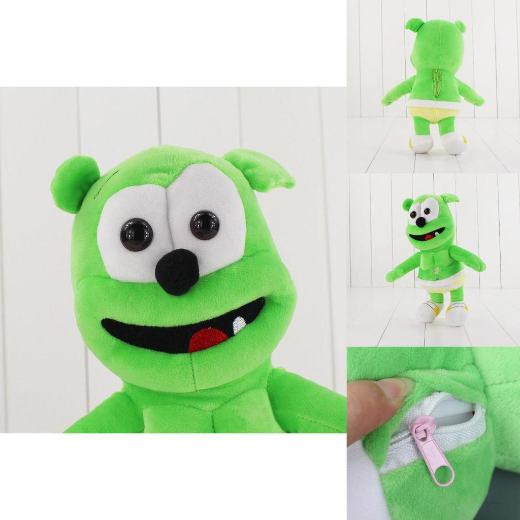 Delightful Green Gummy Bear Plush Soft Toy Cuddly Musical Teddy Bear Birthday Gift