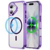 Case for 17 16 15 14 13 12 Pro Max Transparent Magnetic Protective Cover Full Coverage Wireless Charging Shock Proof Tough Shell