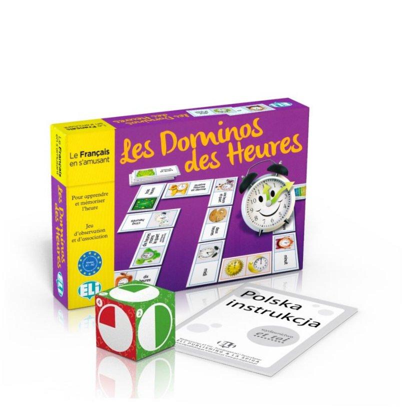 French. Les Dominos des Heures. A language game. Published by ELI & ET TOI