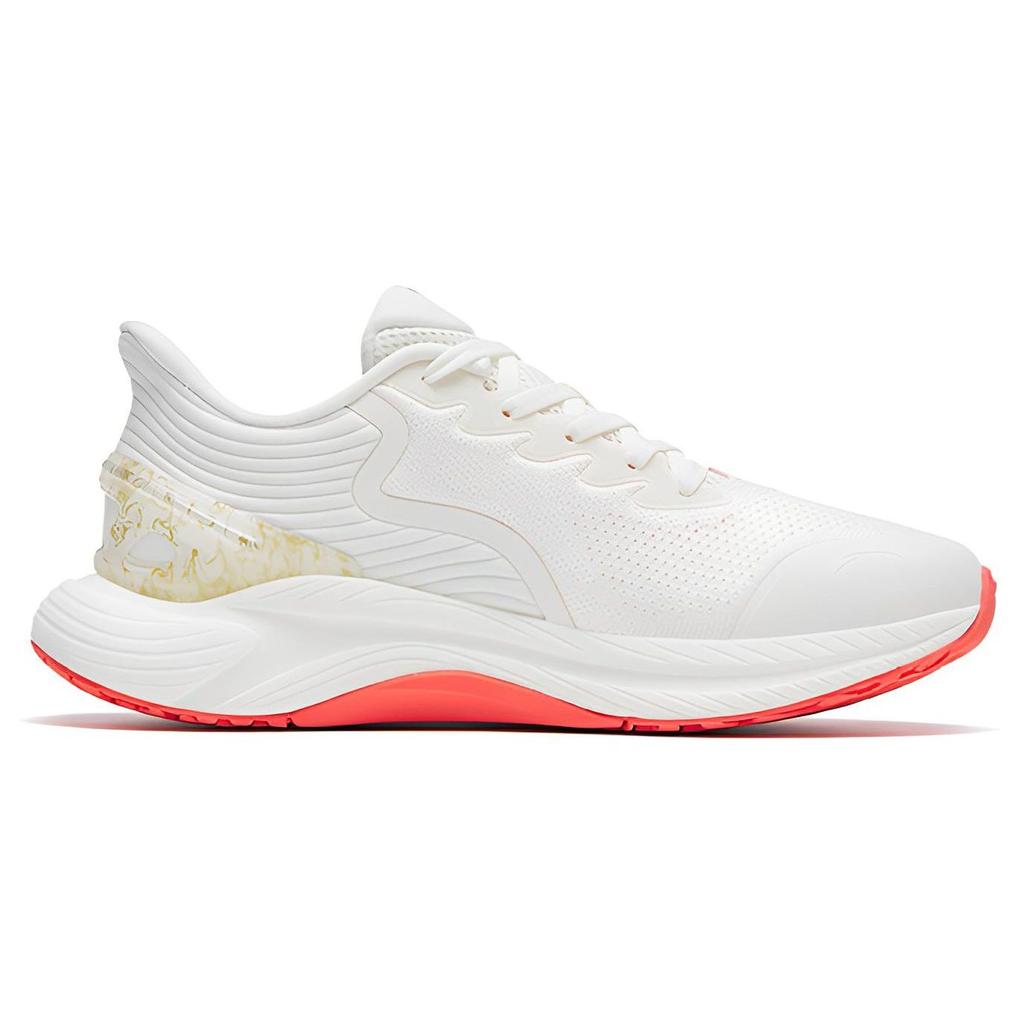 Anta 3.0 Lite Fabric Synthetic Leather Non-Slip Wear-Resistant Breathable Low-Top Running Shoes Women Sneakers White Red 122315586-12