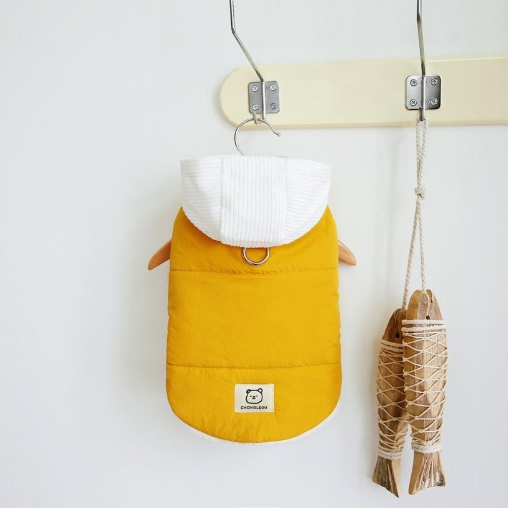 Plush Dog Hiking Jacket Winter Dog Vest Coat Cute Pet Clothes  for Small Medium Dog