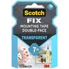 Oboustranná lepicí páska - SCOTCH - Průhledná - 19 mm x 1,5 m - Víceúčelová - Odolná vůči teplotám