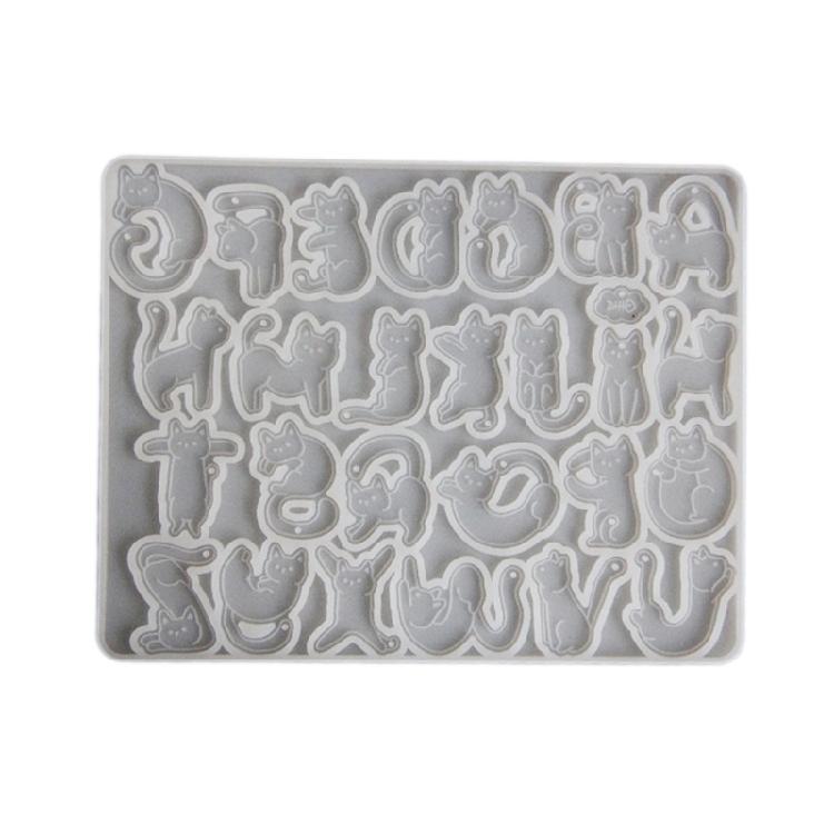 Creative Cats Letter Pendant Silicone Mold Flexible Silicone Texture Suitable for Resin Jewelry Making and Craft Project 1