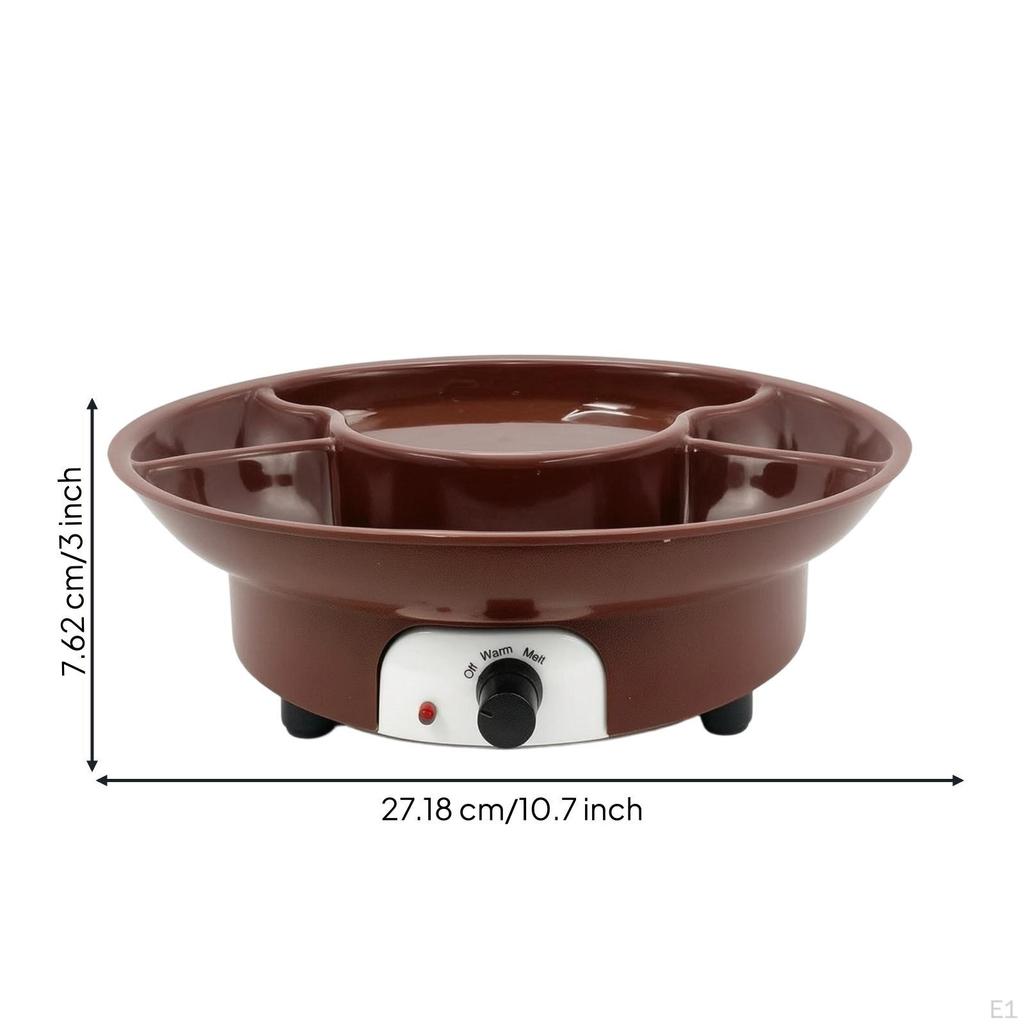 Chocolate Melting Pot Temperature Control Electric with Fork Keep Warm Appliance for