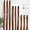Walnut Long-Handled Magnetic Shoehorn for Easy Shoe Wearing