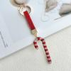 Christmas Tree Santa Claus Keychain Cane Metal Xmas Pendant  Christmas Gifts
