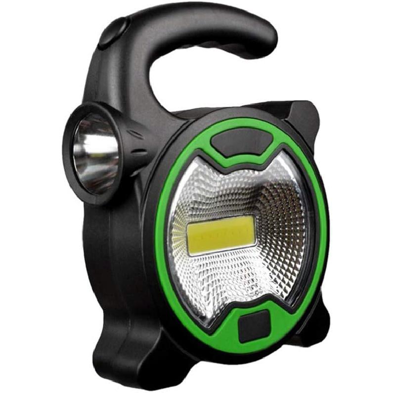 BESPORTBLE 2pcs COB LED Portable Spotlight Searchlight Outdoor Camping Light Mini Lantern Handheld Work Light Flashlight for Camping Lawn Without