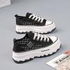 Spring New Thick-soled Heightening Canvas Shoes Broken Size Special Little White Shoes Internet Celebrity Thin Casual Breathable Board Shoes