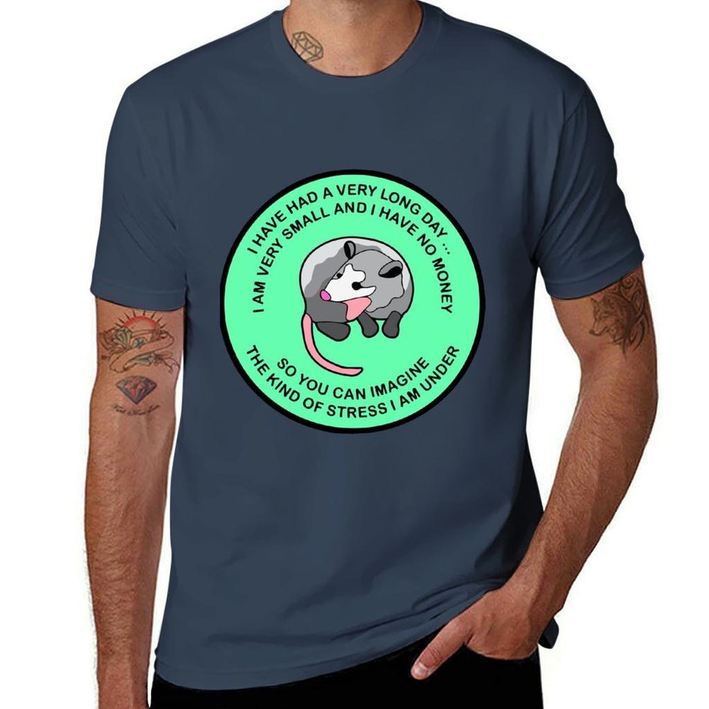 Opossum Having A Tough Day Tshirt Work Comfort Tshirt For Unisex