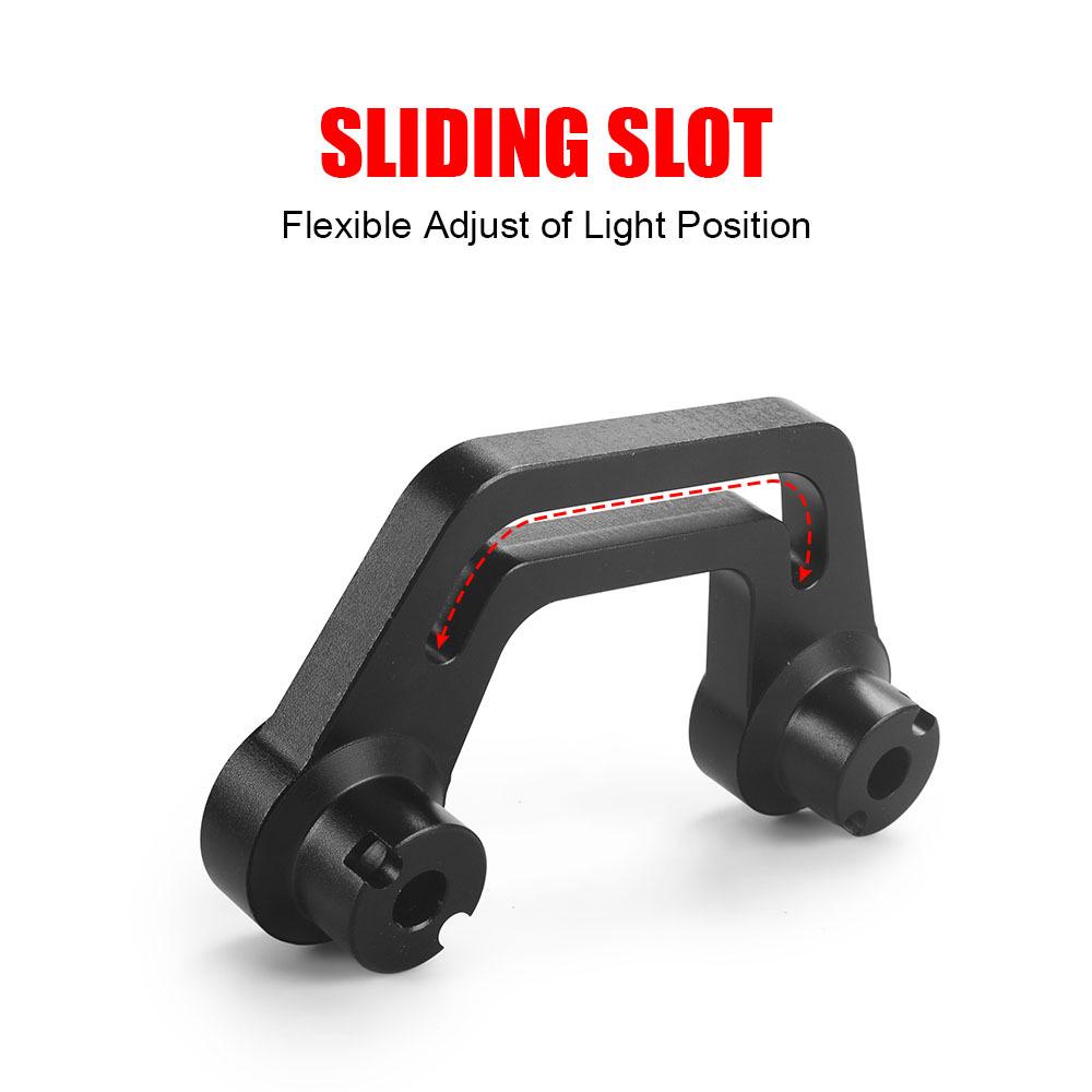 Front A-Pillar LED Light Mounting Bracket for Jeep Wrangler JL/JLU 2018-2023