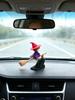 Witch On Broom Car Ornament, ABS Resin Dashboard Decor, Creative Car Interior Gift for Women