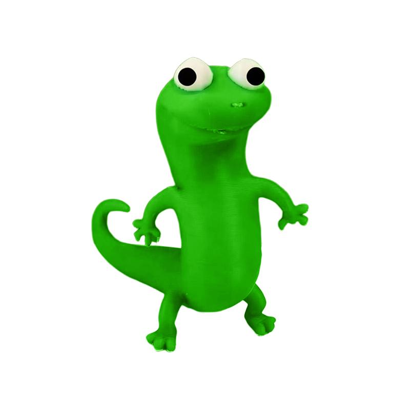 3D Printed Lizard Ornament Green Lizard Decor New Funny Meme Figure For Home Office Desk Decor Cute Gift Anime Movie Merchandise