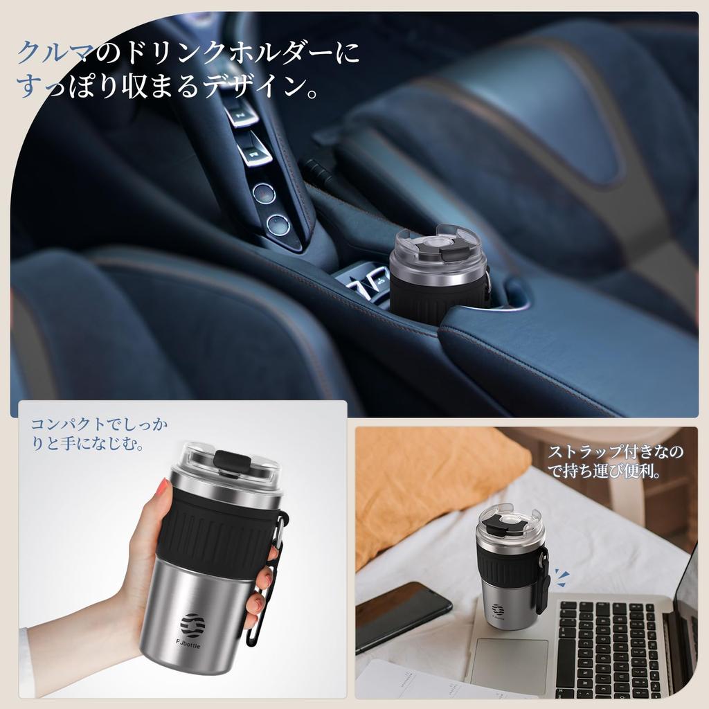FJbottle Water Bottle Tumbler Thermal Insulation Direct Drinking Lid Strap Included Vacuum Insulated Portable Convenience Store Cup Portable Mug