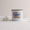 Outdoor Back To Ancients Creative Enamel Camping Mug 300ml Metal Enamel Coffee Tea Camping Hiking Backpacking Fishing Picnic