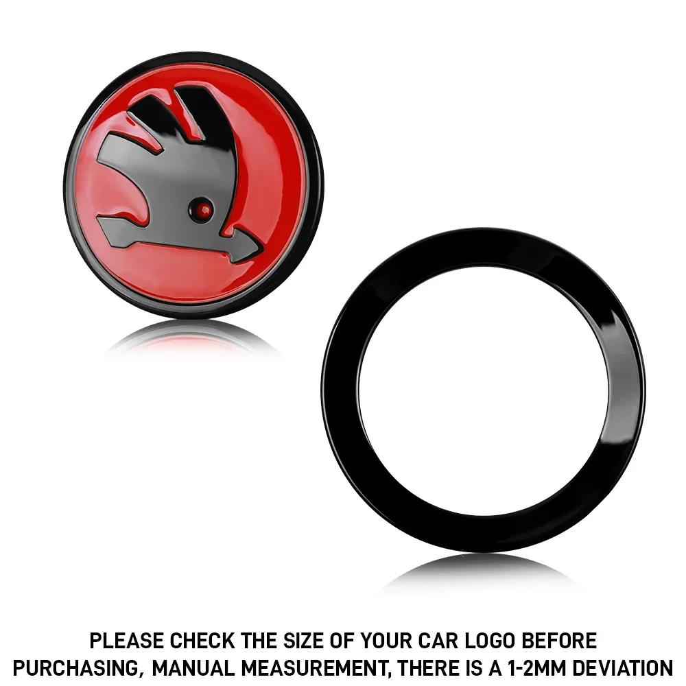 

Car Sticker 47mm Car Interior Steering Wheel Sticker Decorative Accessories For Skoda Superb Octavia Rapid Kodiaq Kamiq Karoq Fa For Skoda червоний