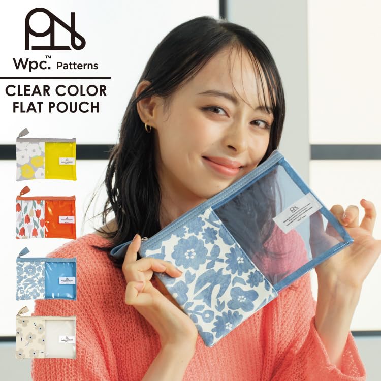 Patterns Clear Color Flat Pouch Merry Flower Off [2025] Wpc. W149-372-204