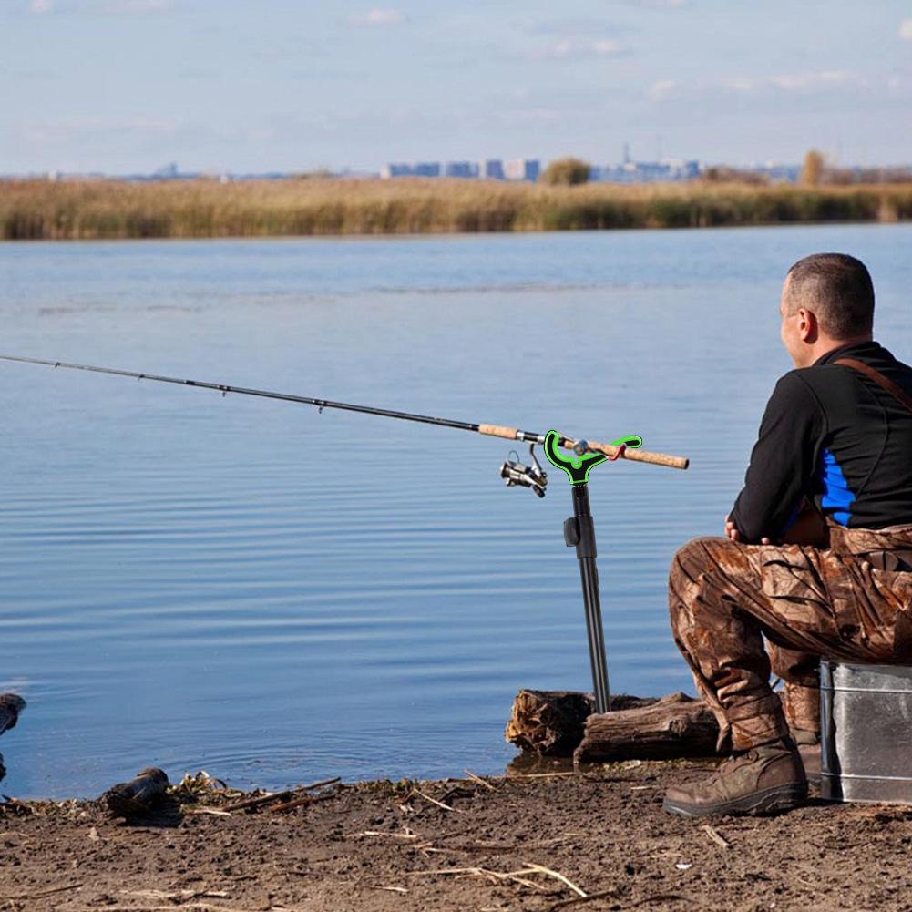 Carp Fishing Rod Rest Head 3/8inch Thread Fishing Rod Holder Feeder Rod Rest Head Fishing Accessories