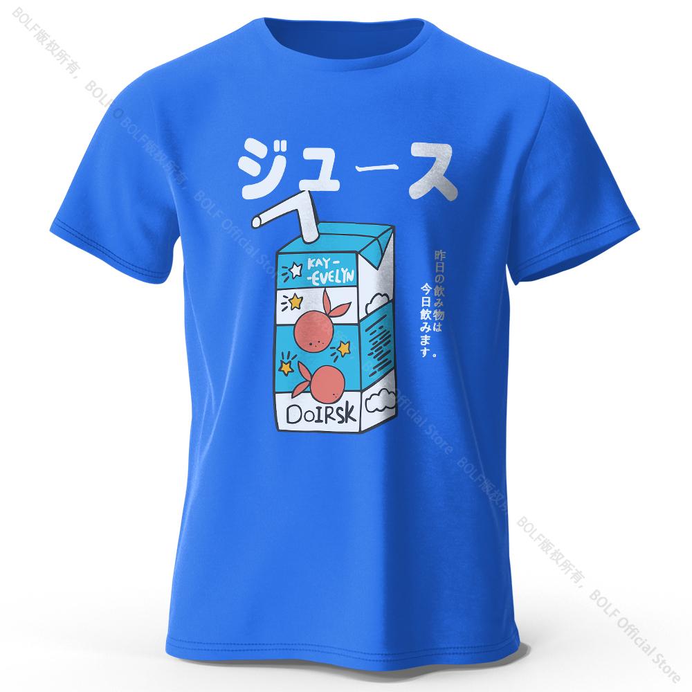 Japanese Soda Pop Anime Printed 100% Cotton T-Shirt, Ultra Soft Round Neck Short Sleeve Tee for Men & Women
