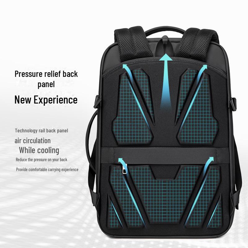 Herren High-End Wasserdicht Multifunktionaler Business-Rucksack mit großem Fassungsvermögen und Diebstahlschutz