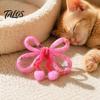 Interactive Toys for Multi Cat Households Mesh Tube Toy, Butterfly Shape Chew Toy with Bells Indoor Exercise And Plush Balls, Flexible Cats