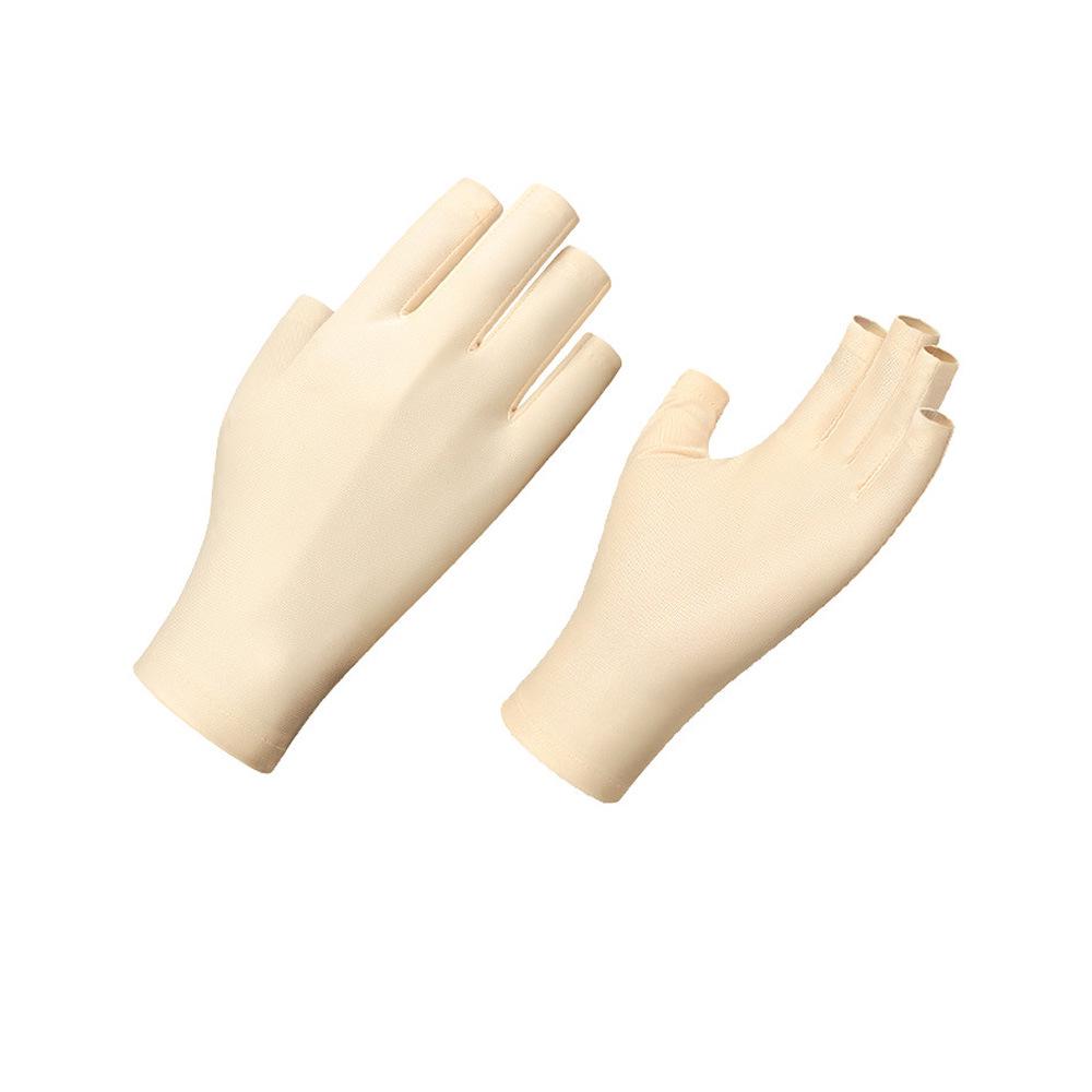 Luvas de proteção UV para Nail Art, mangas anti-preto de meio dedo (MJ03)