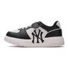 New MLB Saffiano New York Yankees Abrasion Resistant Low Top Kids' Skateboarding Shoes Black White Kids' 7ASXLB14N-50BKS