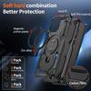 Luxury Magsafe Magnetic Wireless Charging Armor Phone Case For iPhone 16 15 14 13 12 11 Pro Max Plus 16E 16 E Ring Stand Cover