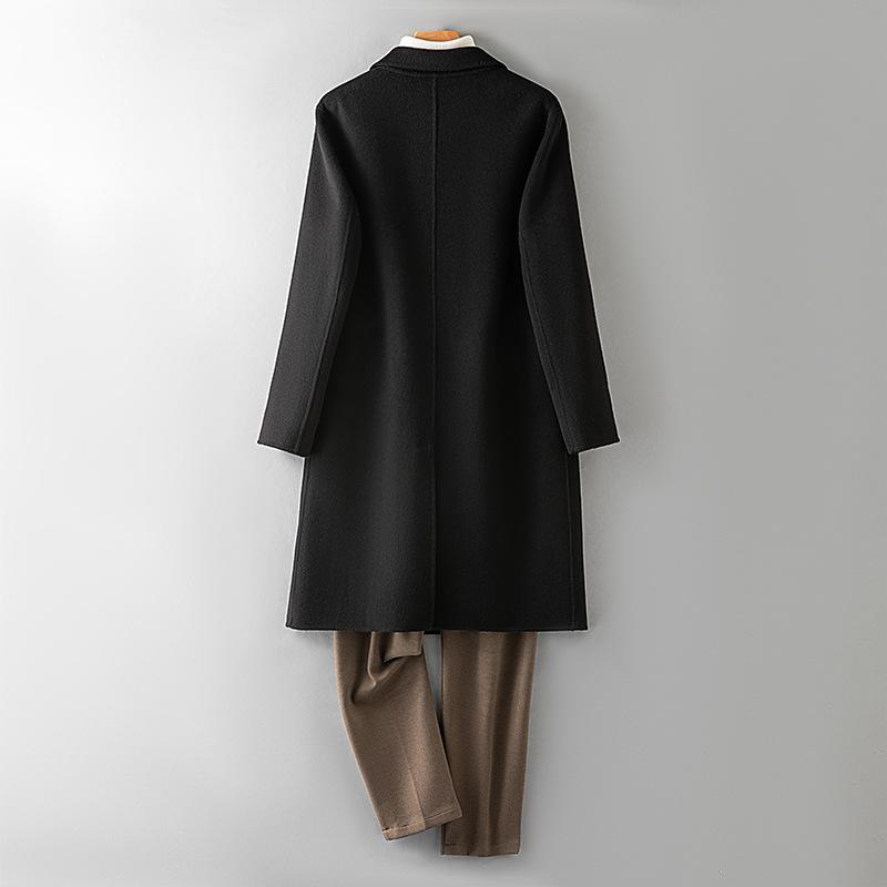 Wool Coat Men's Thickened Woolen Coat Long High-end Cashmere-free Coat