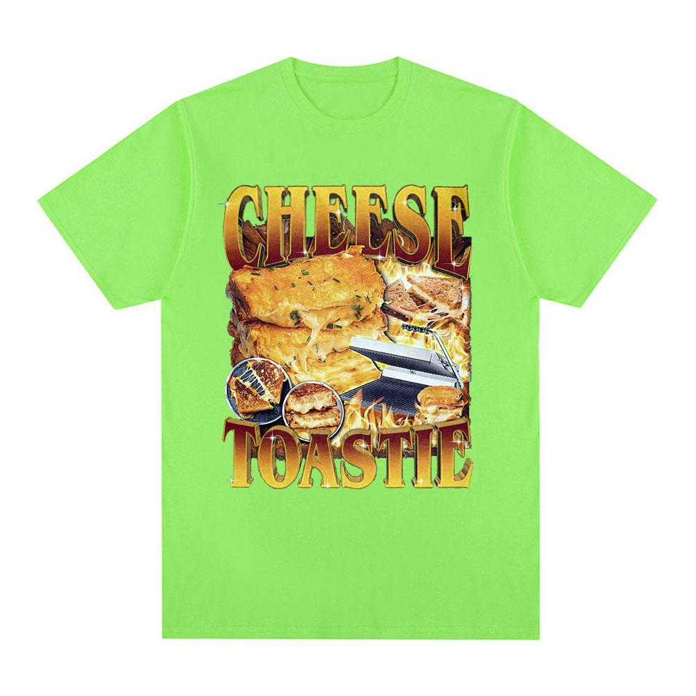

Смешная футболка с сырным тостом, подарок для любителей еды, футболки для мужчин и женщин, хлопок, повседневная, с круглым вырезом, с коротким рукавом, оверсайз, уличная одежда 4XL