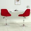 Day and Night - Day and Night Swivel Dining Chairs 2 Units Red Velvet