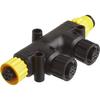 Matsutec NMEA 2000 Dual Tee Connectors, T-Connectors 2K Network for Lowrance Simrad Garmin Dual Device