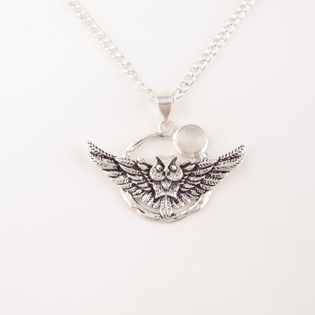 Selenite Gemstone 925 Solid Silver Jewelry Handmade Pendant For Girlfriend 1.48" CP-17-44