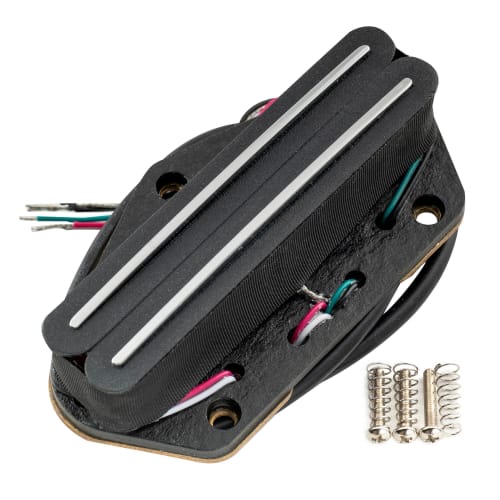 

Musiclily Pro TL-DPMA Alnico 5 Single-Size Humbucker Bridge Pickup, 9.2K Gold, for Telecaster Electric Guitars, Black