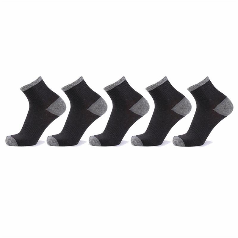 5 Pairs Cotton Men's Socks Casual Breathable Socks Durable Walking Hiking Crew Sock for Man Men Male Outdoor Sports Socks