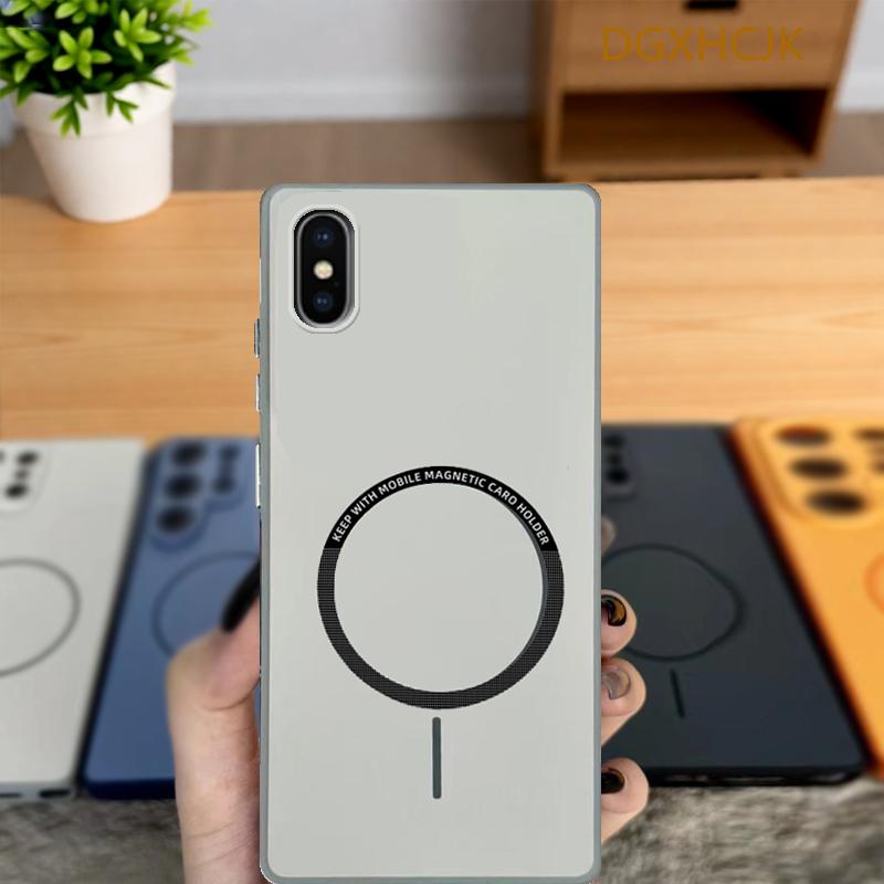 

For iPhone X Case iPhone XS Phone Case iPhone xr Cover iPhone xs max Cover Shookproof Color magnetic hard Silicone back cover iPhone XR